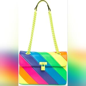 Kurt Geiger London Brixton Lock Leather Convertible Bag.